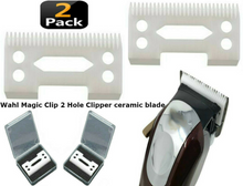 Load image into Gallery viewer, Wahl Magic Clip 2 Hole Clipper ceramic cutter blade 2 pack