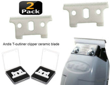 Load image into Gallery viewer, T-outliner Ceramic Replacement Blade for Andis Clipper Cutter Blackouts GTX 2 pack
