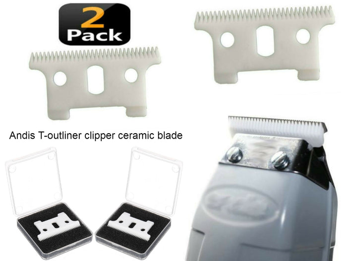 T-outliner Ceramic Replacement Blade for Andis Clipper Cutter Blackouts GTX 2 pack