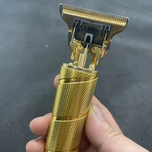 Load image into Gallery viewer, Hair Trimmer For Men, Professional Electric Hair Clippers Beard Trimmer Shaver Electric T Blade Hair Trimmer, Gold