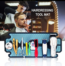 Load image into Gallery viewer, Barber Tool Mat, Silicone Gel Non-Slip Pad Cushion Hairdresser Tools Cushion Barber Shop Salon Accessories