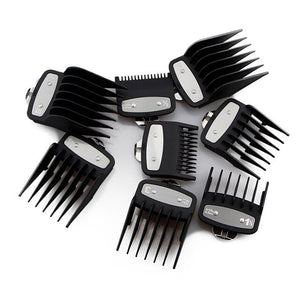 Hair Clipper Guides Combs Guards 8 pcs Metal Clip Plus Holder